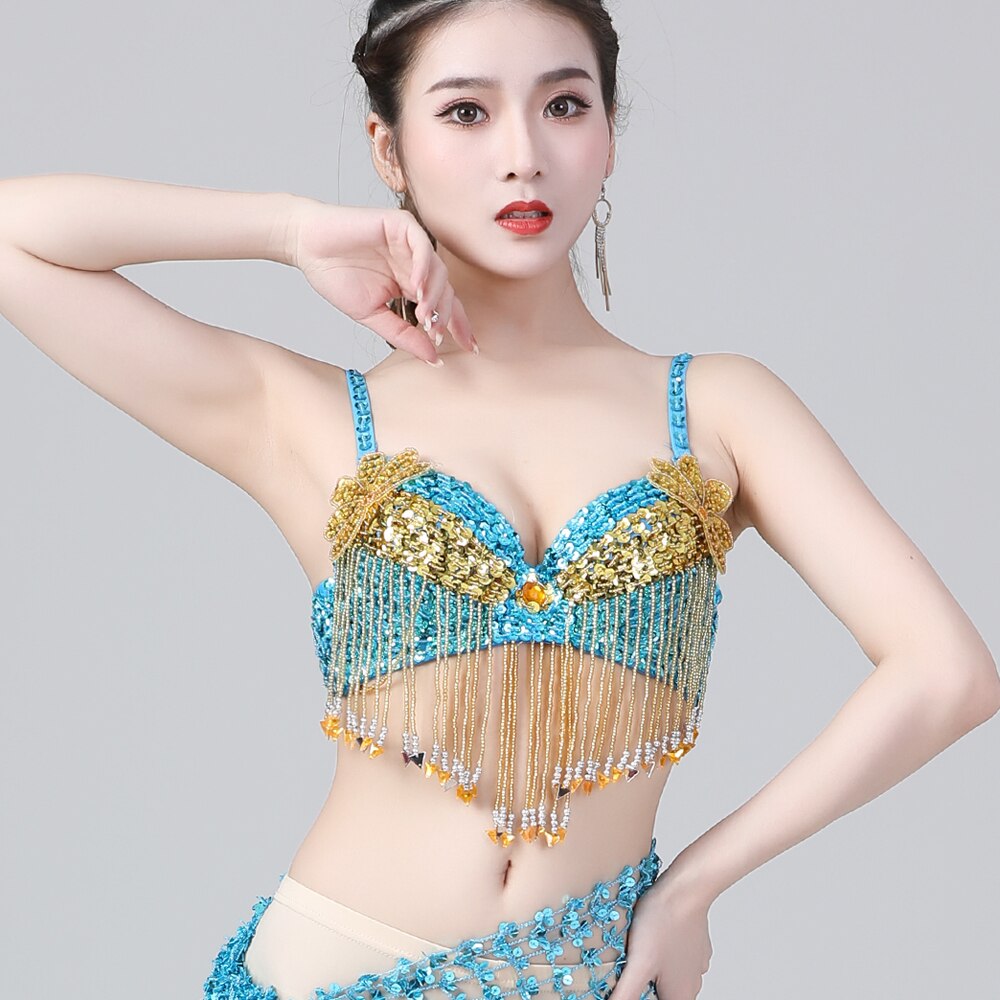 Belly Dance Rhinestone Indian Eastern Competition Sequin Beaded Fringe –  dailyfashionlove