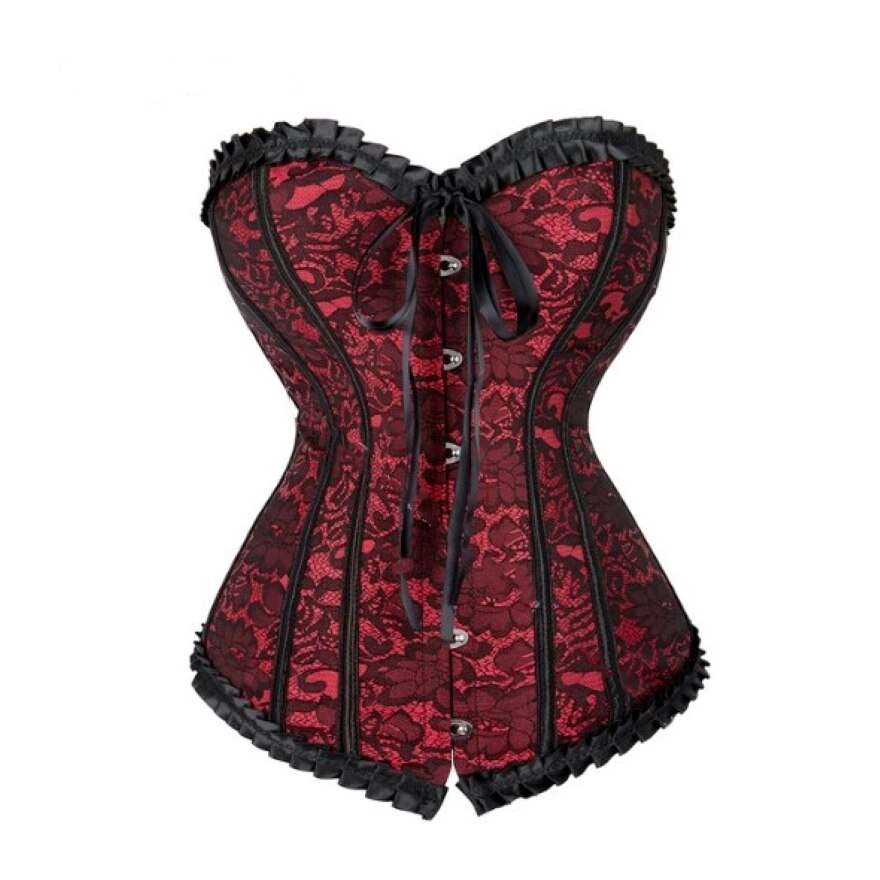 Bustiers & Corsets Corset Gothic Sexy Lingerie Satin Corselet