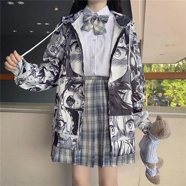 Women's Sweatshirt Coat, Kawaii Japanese Clothes