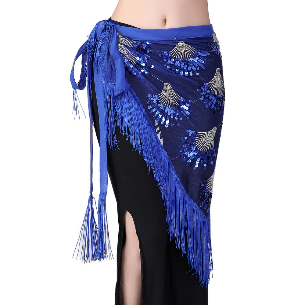 Belly Dance Hip Scarf Sequins Mesh Triangle Wrap Skirt Waist Chain Shi –  dailyfashionlove