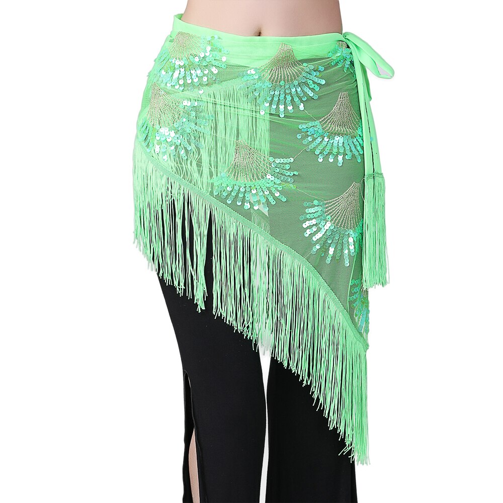 Belly Dance Hip Scarf Sequins Mesh Triangle Wrap Skirt Waist Chain Shi –  dailyfashionlove