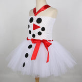 Snowman Olaf Tutu Dress for Baby Girls Christmas Holiday Costume for Kids Xmas Princess Dresses Children Tulle Outfit Clothes