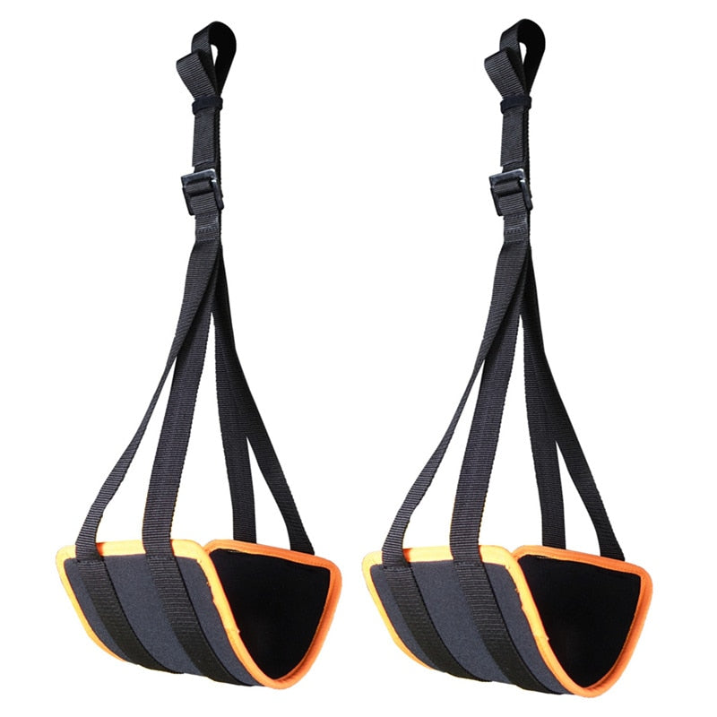 Vikingstrength AB straps - Premium Padded Home Gym Exerciser Ab Slings pair  for pull up bar - Hanging Leg Raiser Fitness for six pack - Workout  Equipment for Men & Women, Bag
