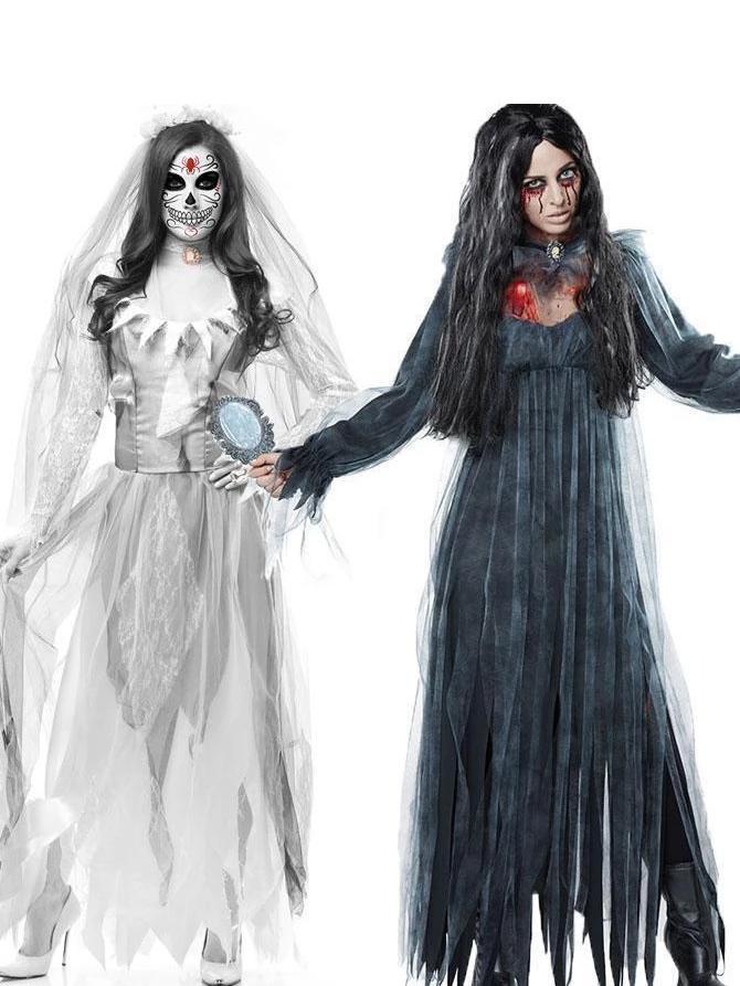 Halloween Terrible Bride Zombie Cosplay Party Dresses