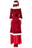 Women's Deluxe Costume Mrs. Claus Clothing Cosplay Suit for Christmas