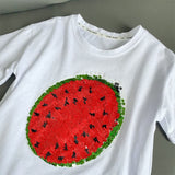 Cotton Kids Flip Sequins Summer Reversible T-Shirts