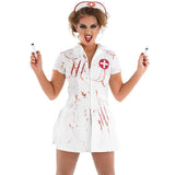 Halloween Costume for Women Horrible Bloody Doctor Nurse Cosplay Zombie Role Play Carnival Costume