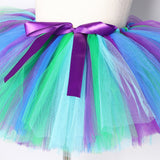 Toddler Baby Girls Tutu Skirt little Mermaid Ball Gown Children Dance Performance Tutus Kids Tulle Costumes Above Knee Length
