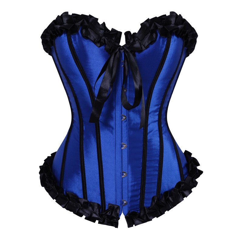 Overbust Corset Tops For Women Plus Size Corsets And Bustiers Shapewear Lingerie Sexy Corselet Lace Overlay Vintage