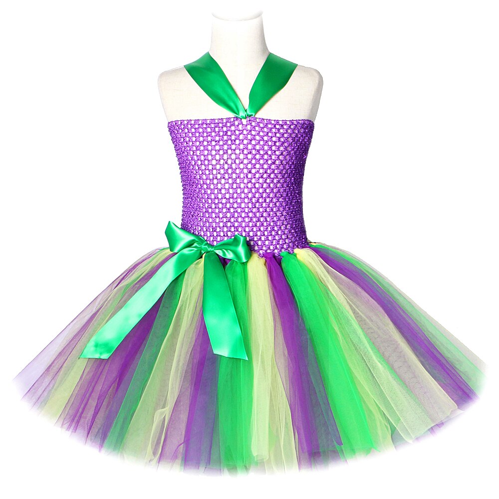 Little Mermaid Tutu Dress Girl Halloween Costumes for Kids Christmas New Year Dresses for Girls Princess Birthday Clothes 1-12Y