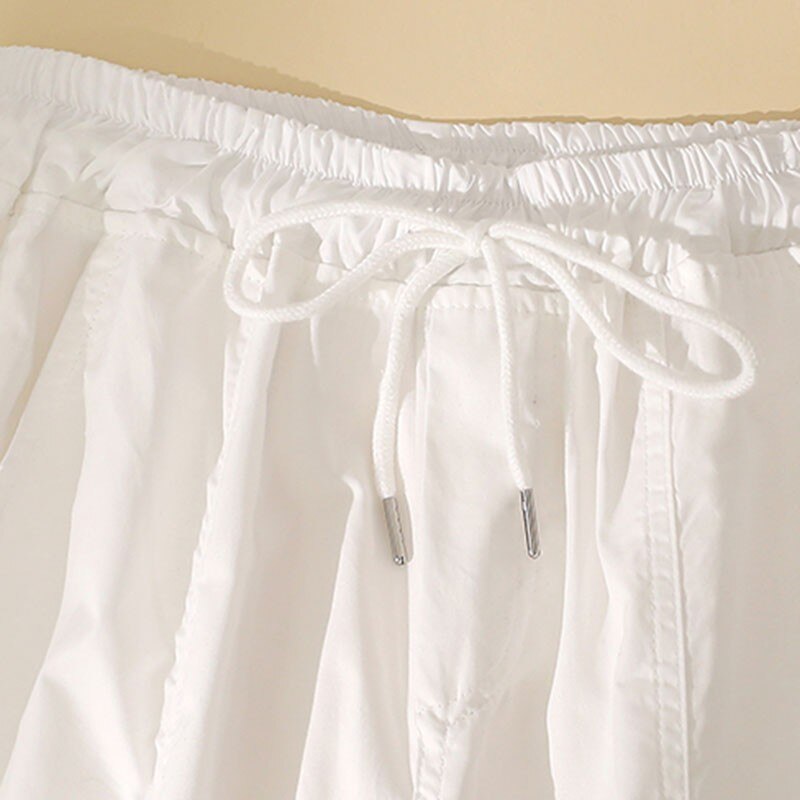 Plus Size Women Summer Casual Sweatpants Simple Style Elastic Waist Loose Thin Harem Pants