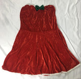 Lady Velvet Christmas Dress Sexy Christmas Tree Clothing Santa Claus Costume Green Elf Xmas Party Dress