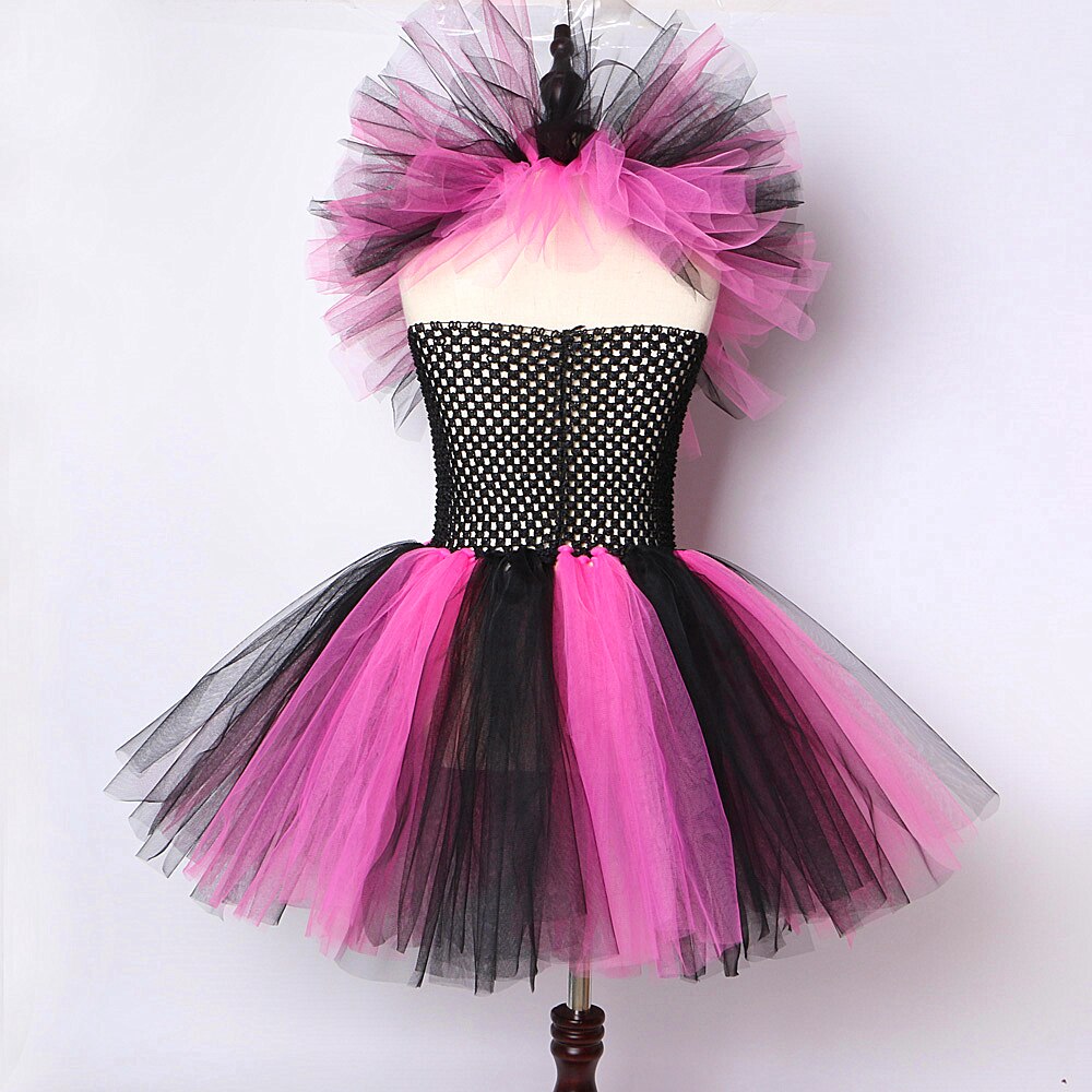 Girls Halloween Witch Costume for Kids Girl Tutu Dress Birthday Outfit Little Princess Cosplay Witch Dresses for Carnival Party