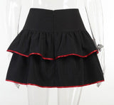 Lolita Style Mini Skirts Women Harajuku Cute Preppy Style Jk Kawaii Skirt Japanese Girls Sexy Punk High Waist Tiered Skater