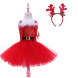 Santa Claus Costume Dress Reindeer Costume for Kids Christmas Clothing Kids