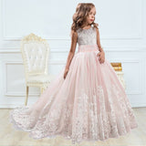 Christmas Girls Princess Dress for Kids Butterfly Formal Evening Ball Gown Children Pageant Lace Princess Dress New Year Costume