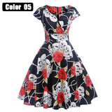 Slim Short Sleeve Vintage Hepburn Style Dress