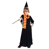 Purim Children's Day Halloween Magician Costumes for Boys Kids Magic Wizard Costume Cosplay Robe Gown