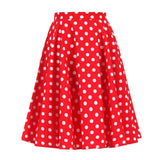 Spring Animal Leopard Retro Vintage 50s Skirt Women Ladies A Line Midi Floral Print Plus Size Sexy High Waist Swing Pinup Skater