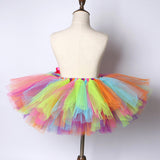 Fluffy Rainbow Tutu Skirt for Baby Girls Colorful Tutus Costumes Kids Toddler Girl Ballet Tulle Skirts for Photo Shoot Birthday