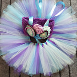 Princess Mermaid Tutu Dress Outfit for Baby Girls Sea-maid Birthday Party Costumes Toddler Kids Photo Shoot Tutus Skirt Set 1-8Y