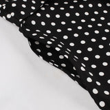 Turn Down Collar Single-Breasted Polka Dot Summer Cotton Shirt 50s Rockabilly Vintage Sleeveless Midi Dress