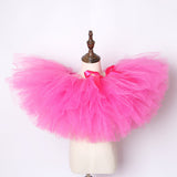 Rose Pink Baby Girl Skirt Tutu Ballet Child Tulle Skirt Solid Color Children Tutus for Kids Birthday Performance Show fluffy