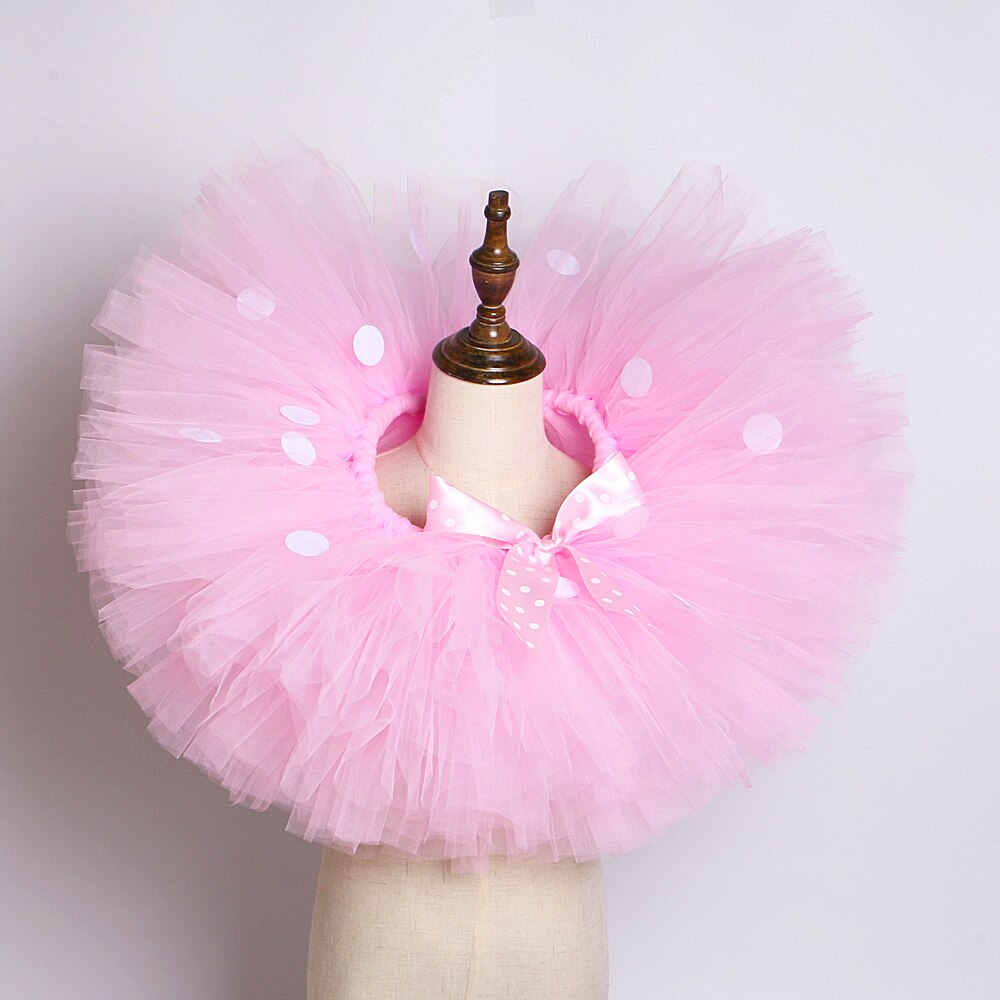 Pink Minnie Tutu Skirt for Toddler Baby Girls Fluffy Tutus for Birthday Party Child Tulle Skirts for Girl Kids Halloween Costume