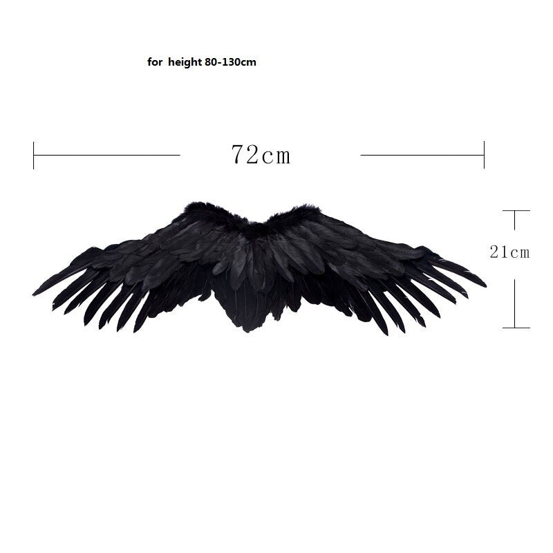 Demon Devil Feather Wing Triangle Fork Headwear Set  Cosplay  Photo Props Wedding Birthday Party home decor Christmas New Year