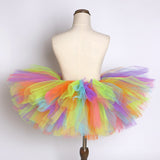 Fluffy Rainbow Tutu Skirt for Baby Girls Toddler Tutus Skirts Outfit for Shoot Prop Kids Birthday Halloween Costume Teenage Girl