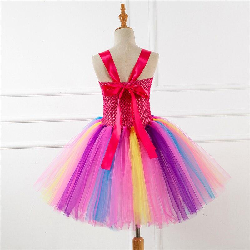 Cute Unicorn Costume Cosplay Flowers Fairy Dress Halloween Costume For Kids Carnival Party Suit Dress Up