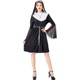 Halloween Costume for Adult Women Sexy Bad Habit Nun Costume Religious Sister Cosplay Fancy Dress