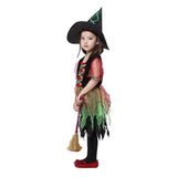 Halloween Costumes for Girl Rainbow Witch Costume Cosplay Party Carnival Fantasia Dress Role-Playing Games
