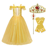 Girls Cosplay Princess Dress Kids Halloween Costume 4-10 Year Children Fancy Carnival Party Dress Up Sequin Disguise
