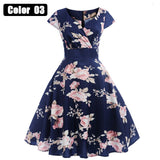 Slim Short Sleeve Vintage Hepburn Style Dress