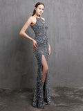 Sexy Party Maxi Dress Off Shoulder Sequin Evening Dress