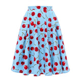 Spring Animal Leopard Retro Vintage 50s Skirt Women Ladies A Line Midi Floral Print Plus Size Sexy High Waist Swing Pinup Skater