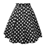 Houndstooth Pleated Women Skirt Retro Vintage 50s 60s Hepburn Style Jurken Ball Gown Big Swing French Lady Party Holiday Skirts