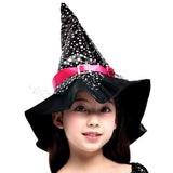 Kids Halloween Costume Witch Wizard Hat Set Cosplay Party Magic Wands Girls  Magician Outfit Costumes For Role Play