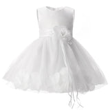 Flower Baby 1st 2nd Birthday Outfit Dress Newborn Baby Girl Baptism Clothes Tutu Christening Wedding Gown Infant Party Dresses