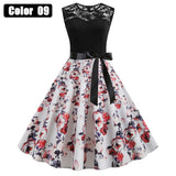 Vintage Hepburn Style Sleeveless Dress