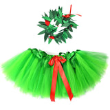 Green Hawaii Tutu Skirt for Baby Girls Dance Party Skirts Girl Kids Fluffy Birthday Tutus Princess Halloween Christmas Costumes