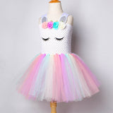 Pastel Unicorn Dresses for Girls Unicorns Costume for Birthday Party Princess Tutu Dress Girl Kids Halloween Costumes Outfits