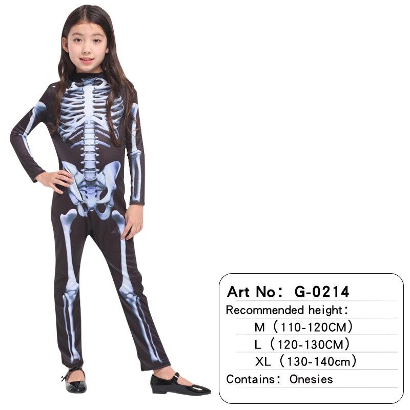 Halloween Adult Children Costumes Masquerade For Men and Women Skull Skeleton Ghost Party Clothes Horror Bodysuit