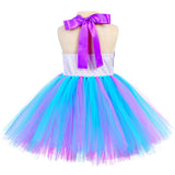 Little Mermaid Princess Tutu Dress for Girls Kids Birthday Cosplay Dresses Outfit Toddler Baby Girl Halloween Party Costumes