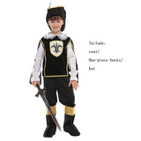 Halloween Costumes for Boys Royal Pirate Captain Costume Fancy Carnival Party Dress Up Cosplay Set for Boy Kids