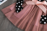 Princess Dress For Girls Spring Winter Long Sleeve Polka Dot Clothes Baby Kids Elegant Party Wedding Children Tutu Prom Gown