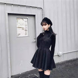 2023 Women Plaid Pleated Mini Dress Gothic Harajuku Sexy Sling Strap Backless Rock Punk Jurken Goth Girls Female Short Vestidos