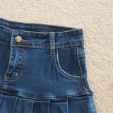 Retro Denim Shorts Skirt Women Summer Korean Streetwear Ladies Jeans Mini Skirts