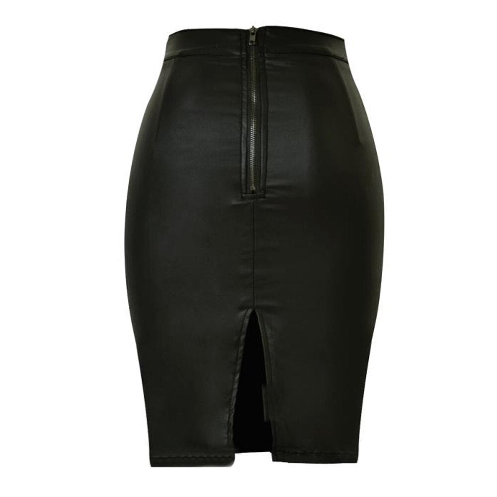 Black Denim Women High Waist Midi Summer Vintage Casual Knee Length Office Wear Women Jean Skirts